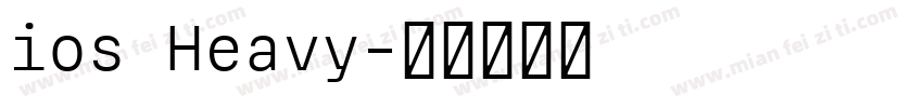 ios Heavy字体转换